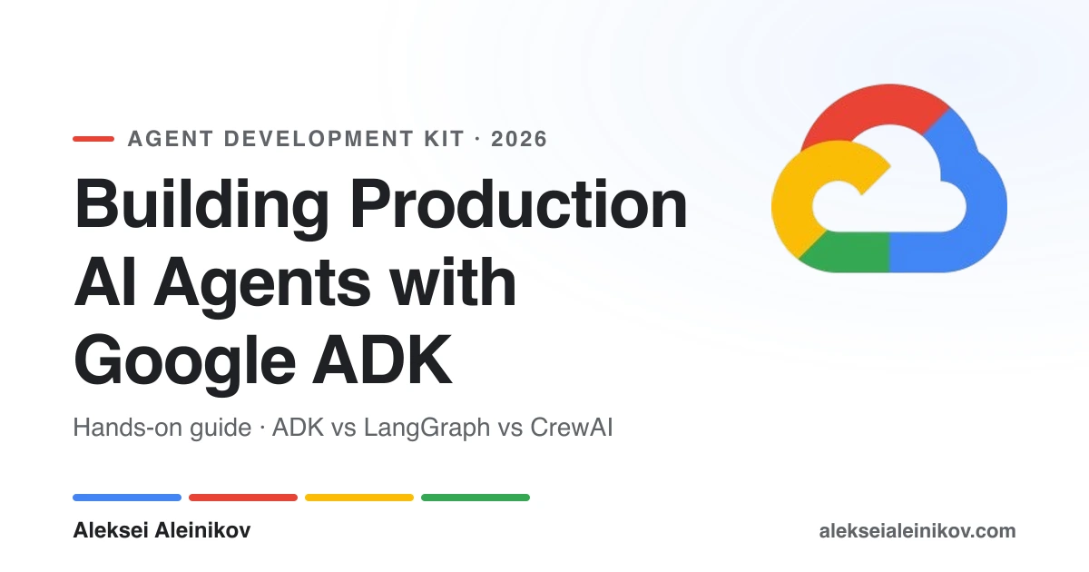 Cover image: Google ADK in 2026: Building Production AI Agents with the Agent Development Kit