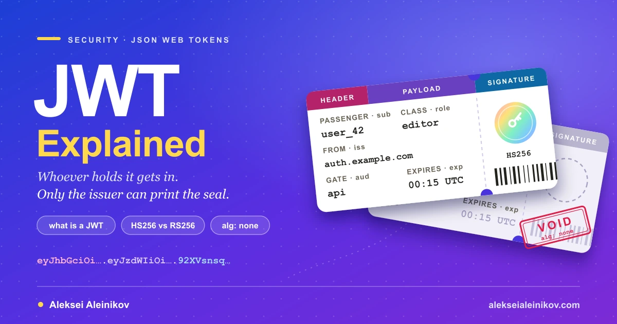 Cover image: JWT Explained: What a JSON Web Token Is and How It Breaks
