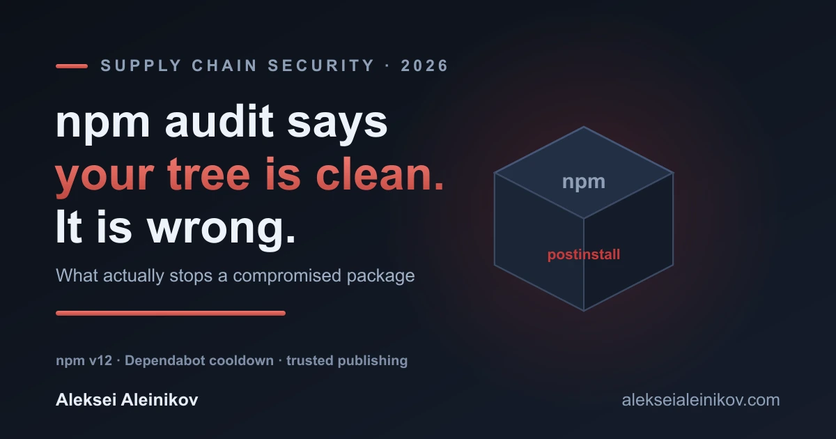 npm supply chain attack mitigation: what is default, what is opt-in, and what is still on you.