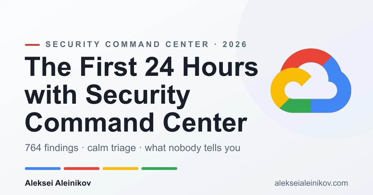 That moment when Security Command Center finishes its first scan and the number is bigger than your team.