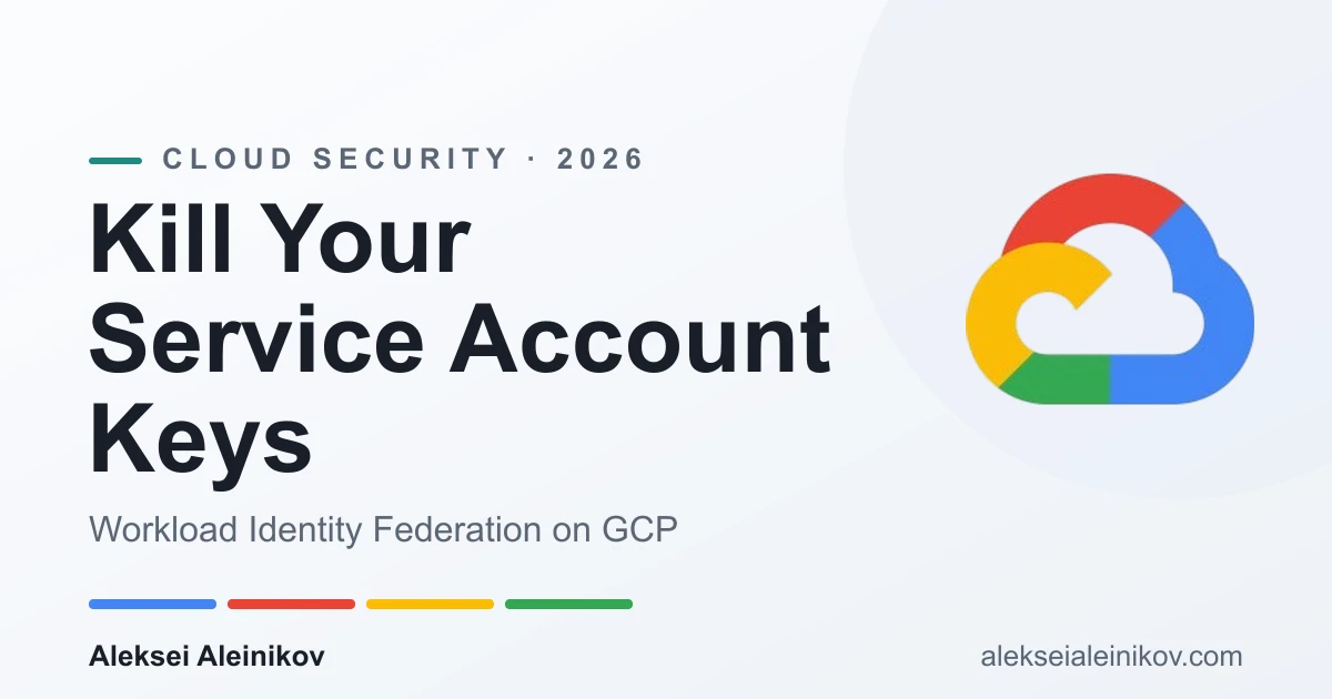 Schluss mit Service-Account-Schlüsseln — Workload Identity Federation auf Google Cloud.